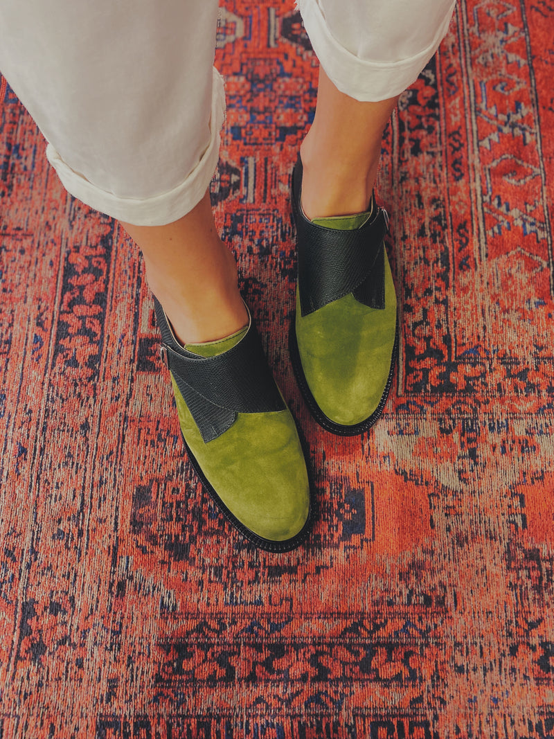 Monk Shoes Green