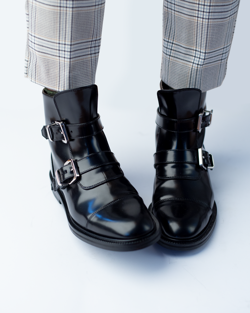 Iconic CW N Ankle Boots with Straps